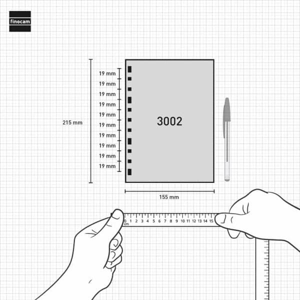 Påfyllning av agenda Finocam MULTIFIN 3002 2025 15,5 x 21,5 cm