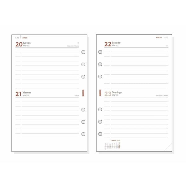 Påfyllning av agenda Finocam OPEN R597 2025 11,7 x 18,1 cm