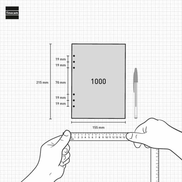 Påfyllning av agenda Finocam OPEN R1099 2025 15,5 x 21,5 cm