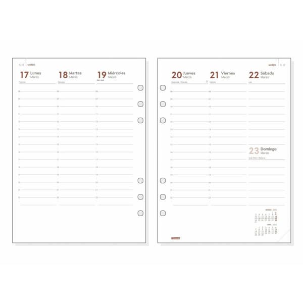 Påfyllning av agenda Finocam OPEN R1099 2025 15,5 x 21,5 cm