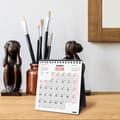 Miniatyrbild 2 av 5: Skrivbordskalender Finocam Papper 14 x 15 cm 2025