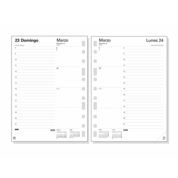 Påfyllning av agenda Finocam MULTIFIN 3002 2025 15,5 x 21,5 cm