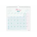 Miniatyrbillede 3 af 4: Vægkalender Finocam CHIC Turkisblå Papir 2025 30 x 30 cm