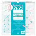 Miniatyrbillede 1 af 4: Vægkalender Finocam CHIC Turkisblå Papir 2025 30 x 30 cm