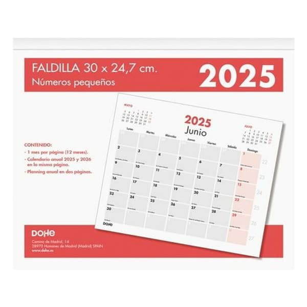 Skrivbordskalender DOHE Multicolour 30 x 24,7 cm 2025