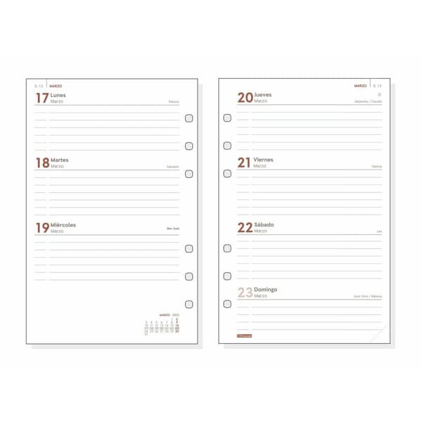Refill til notesblok Finocam OPEN R593 500 2025 11,7 x 18,1 cm