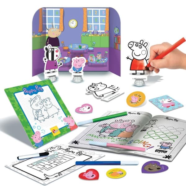 Aktivitetsæske til at Farve Lisciani Giochi Peppa Pig Rygsæk