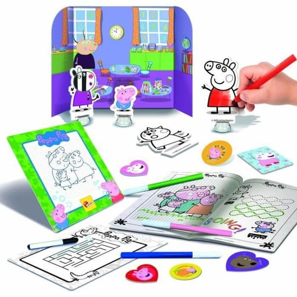 Aktivitetsæske til at Farve Lisciani Giochi Peppa Pig Rygsæk