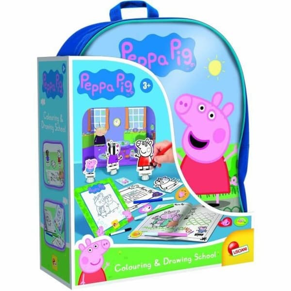 Aktivitetsæske til at Farve Lisciani Giochi Peppa Pig Rygsæk