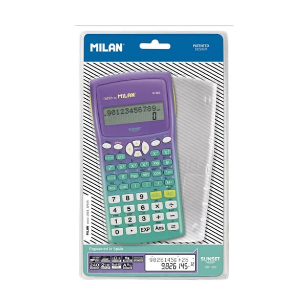 Tieteellinen laskin Milan m240 Sunset Lila, Turkoosi