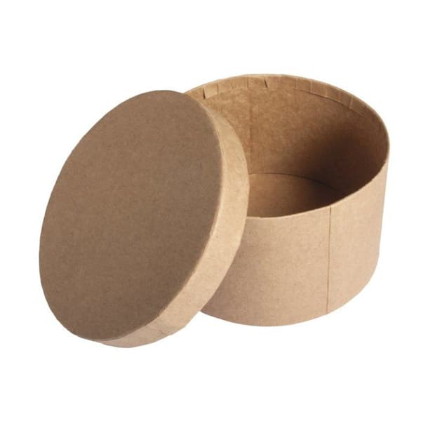 Rayher hobbyfärgset - 71-741-000 - Rayher 71741000 pappmacha (C) Box FSC recycle 100%, rund, höjd 8 cm,