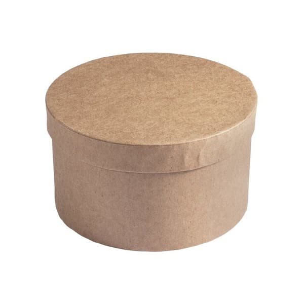 Rayher hobbyfärgset - 71-741-000 - Rayher 71741000 pappmacha (C) Box FSC recycle 100%, rund, höjd 8 cm,