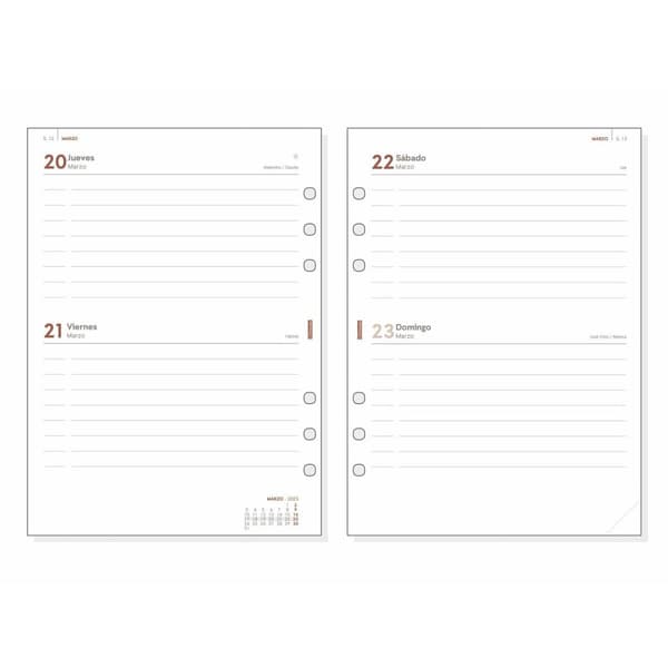 Påfyllning av agenda Finocam OPEN R1097 2025 15,5 x 21,5 cm