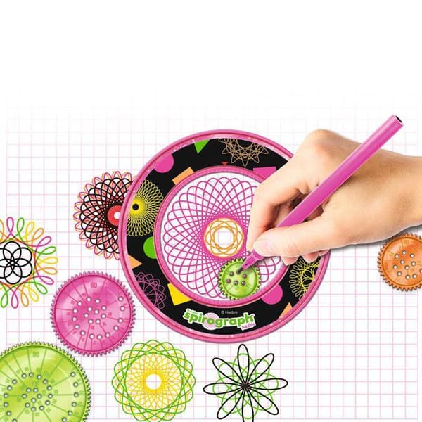 Feststad Spirograph Neon Spirograph Barn 8 år Mandala Designer Kit Mandala Barn Ritningssats för barn Kreativt spel Tjej 8 år