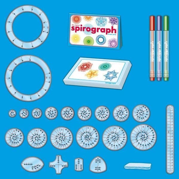 Spirograph Deluxe Ritsats - 45 delar - WORLD BRANDS - Ålder 8 och uppåt - Flerfärgad