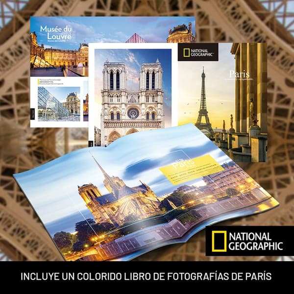 Notre Dame 3D-pussel - World Brands - National Geographic Model - 128 bitar - Barn 8 år eller äldre