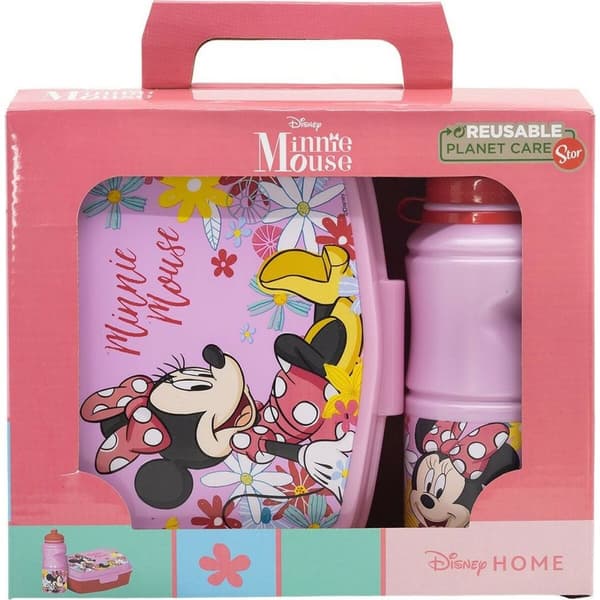 Madkasse med Vandbeholder Minnie Mouse CZ11278 380 ml 17 cm Plastik