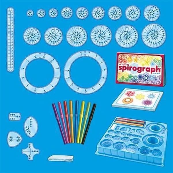 Spirograph - Spirograph Original: Spirograph for Children 8 Years | Ritsats för barn | Mandala barn | Junior Spirograf | 30 stycken |