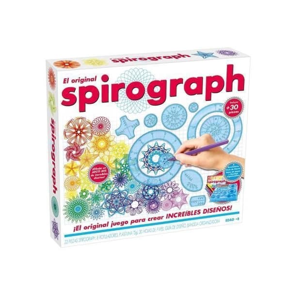Spirograph - Spirograph Original: Spirograph for Children 8 Years | Ritsats för barn | Mandala barn | Junior Spirograf | 30 stycken |