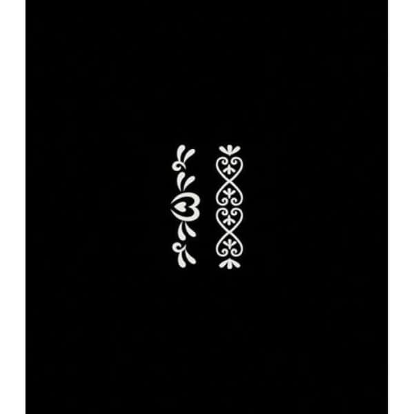 Självhäftande stencil hjärtaarmband 7x10 - {färg} - vuxen - blandat