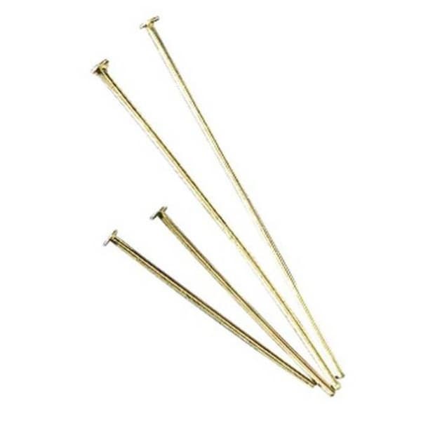 Toppstång 41 mm Guld 10 stycken