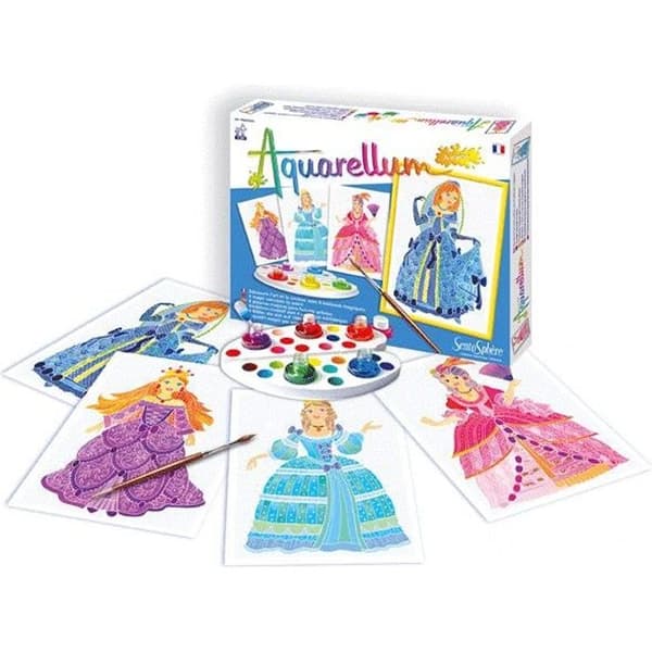 SENTOSPHERE - Aquarellum Junior Prinsessor - Målning för barn - Blandat - Från 3 år