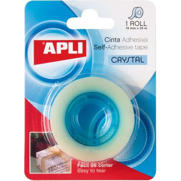 Självhäftande band Apli Transparent Papper 10 Delar 19 x 33 mm
