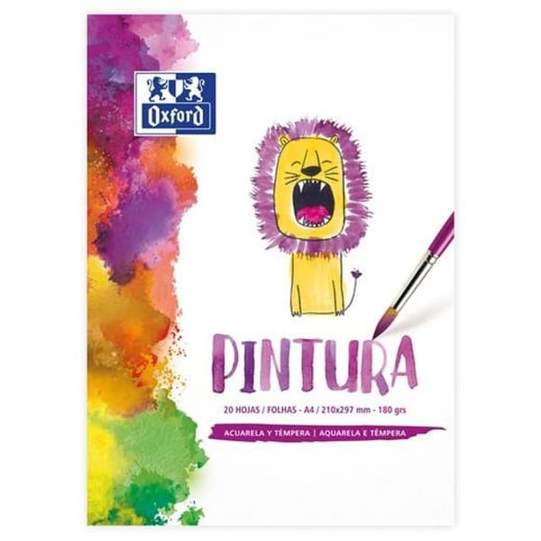 Akvarell Pad Oxford 20 Blad 180 g/m² 210 x 297 mm (5 antal)