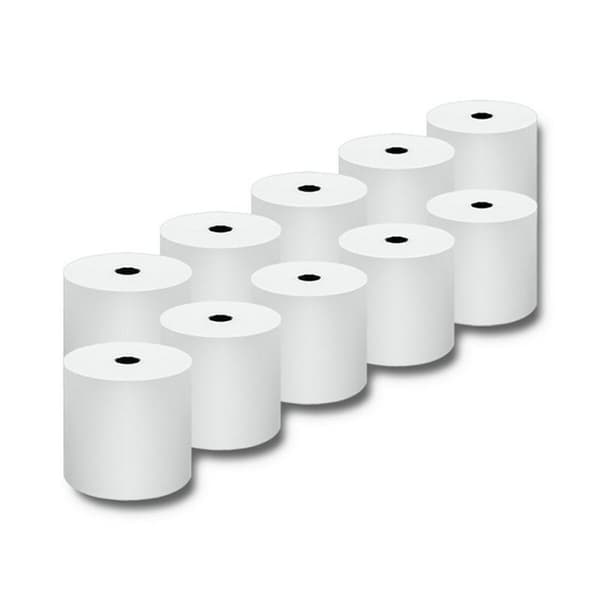 Termiskt Papper på Rulle Qoltec 51892 10 antal 79 mm 80 m Vit