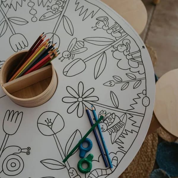 Omladdning av målarblad - Drawin’Kids - Små Vänner - 20 blad - 70cm - Tryckta i Frankrike
