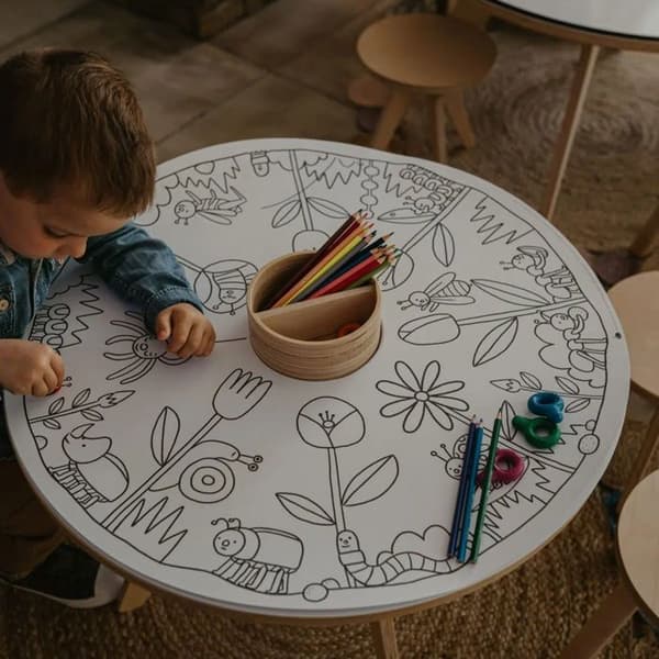 Omladdning av målarblad - Drawin’Kids - Små Vänner - 20 blad - 70cm - Tryckta i Frankrike