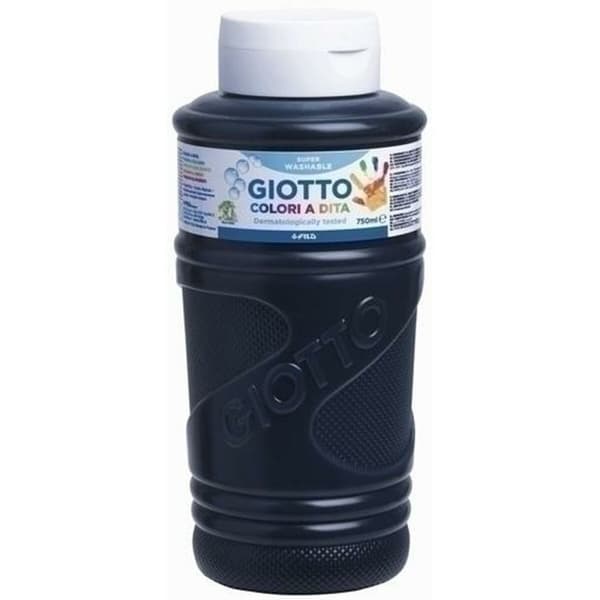 Fingermaling Giotto Sort 750 ml (6 enheder)