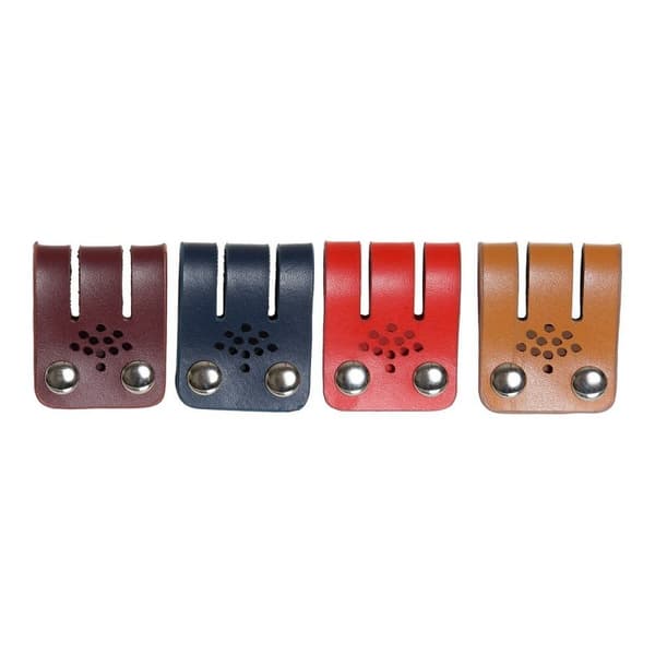 Kabelholder DKD Home Decor Sort Multifarvet Camel Polyuretan 3 x 1 x 6 cm (4 enheder)