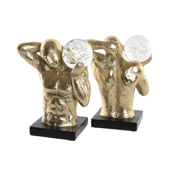 Držalo za knjige DKD Home Decor Harpiks Mænd Moderne (31 x 10 x 19,3 cm)