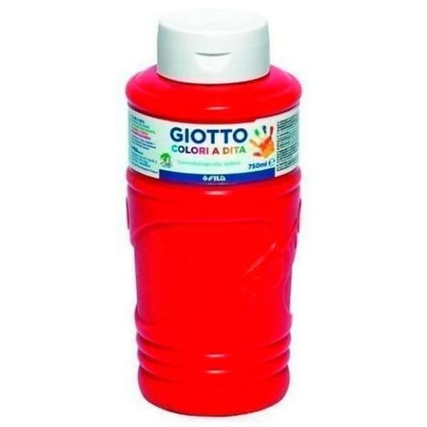 Fingerfärg Giotto Röd 750 ml (6 antal)
