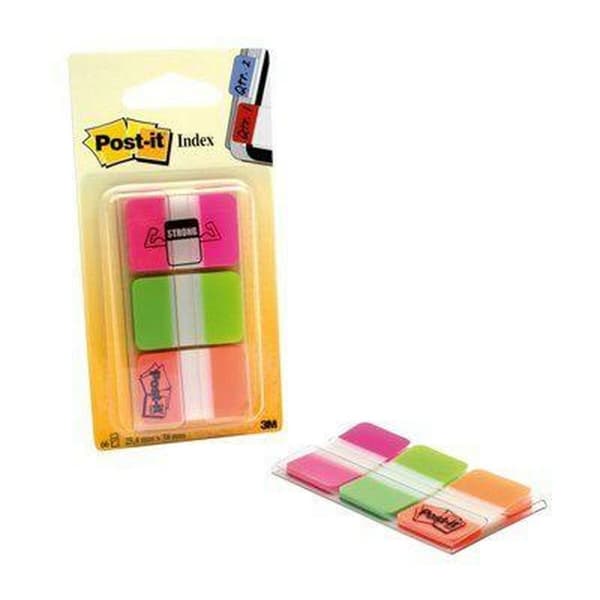Sut med klæberige noter Post-it Index Multifarvet 25 x 38 mm (6 enheder)