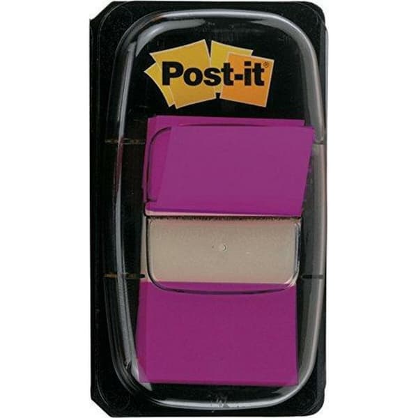 Klæbende huskesedler Post-it Index 25 x 43 mm Violet (3 enheder)
