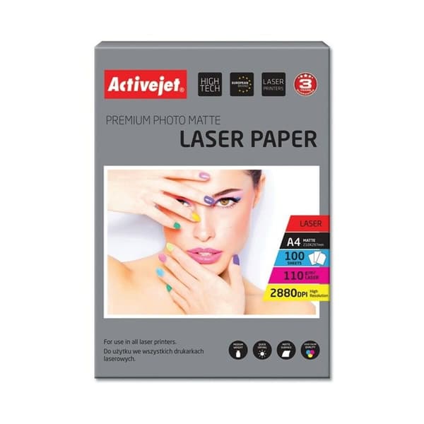 Mat fotografisk papir Activejet AP4-110M100L A4 100 Ark 21 x 29,7 cm