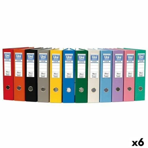 Håndtag til arkivskab Unipapel Sort A4 31,8 x 29 x 7,5 cm (6 enheder)