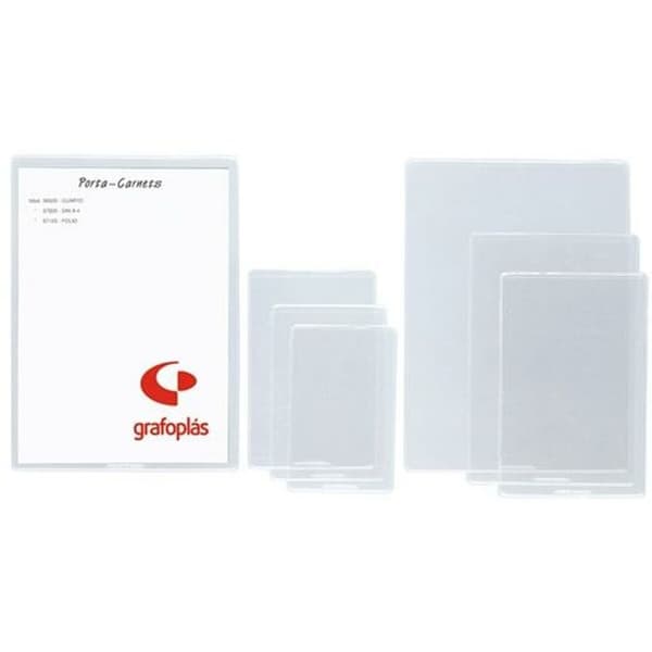 Cover til identitetskort Grafoplas Gennemsigtig PVC (25 enheder)
