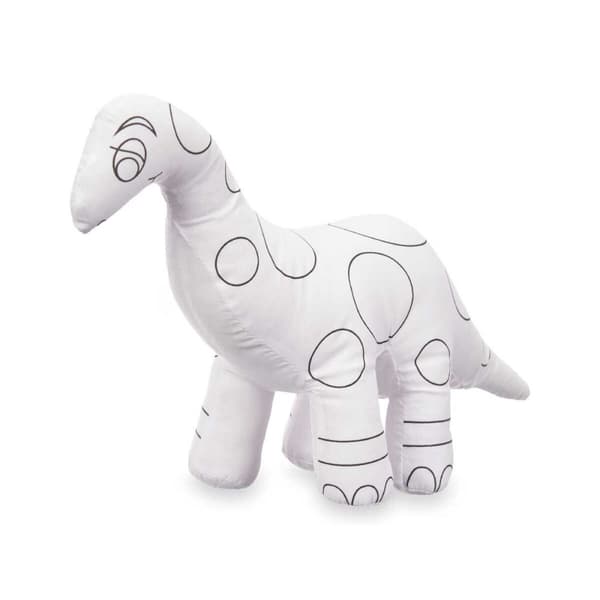 Pehmolelujen väritys Pincello ST205 Valkoinen Musta Kangas 28 x 22 x 9 cm Dinosaurus (8 osaa)