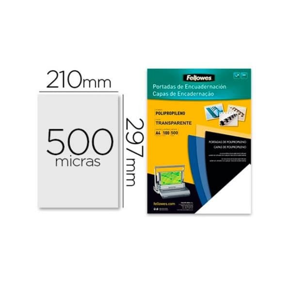 Sidontakannet Fellowes 54772 Musta A4 (100 osaa)