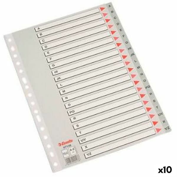 Faneblade Esselte Alfabet 10 enheder Din A4