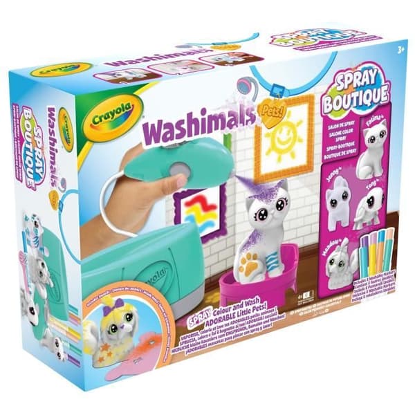 Färgläggning - CRAYOLA - Washimals Spray Boutique - Spraya och färglägg dina djur! Från 3 år