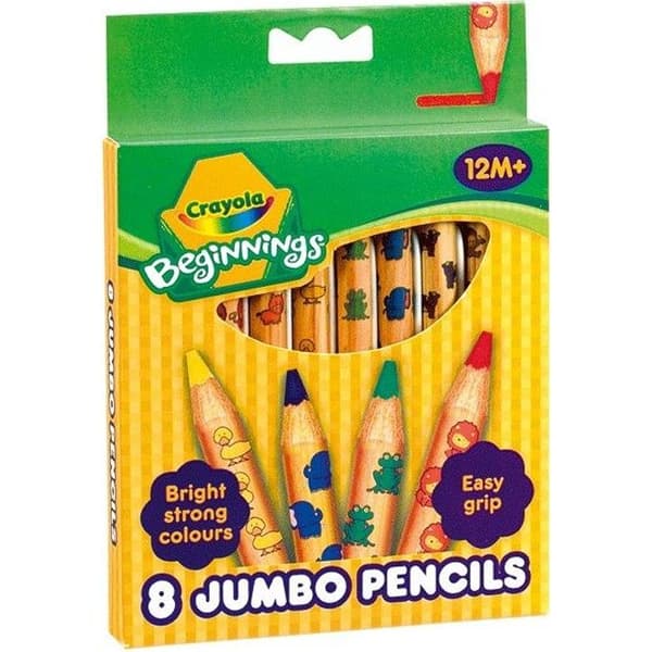 Crayola - Maxi färgpennor - Stark och greppvänlig bly - För barn från 12 månader