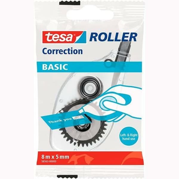 Rettetape TESA Basic Hvid 5 mm x 8 m (24 enheder)