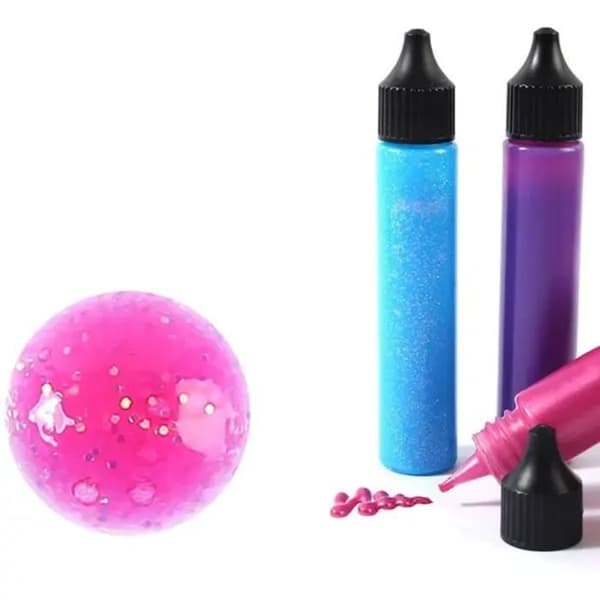 Akrylfärg - Slow &amp; Art - glittrande rosa - 30 ml - Blandad - Stimulerad kreativitet