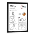 Miniatyrbillede 3 af 7: Informationsramme Durable Sort Gennemsigtig Magnetisk Plastik 2 Dele