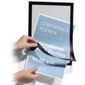 Miniatyrbillede 2 af 7: Informationsramme Durable Sort Gennemsigtig Magnetisk Plastik 2 Dele