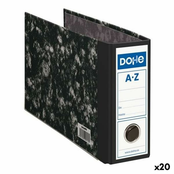 Tiedostokansio DOHE Musta 28,7 x 21 x 7,5 cm (20 osaa)